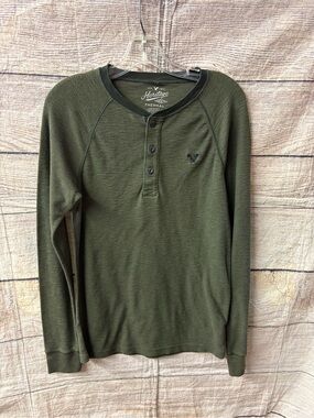 😍Heritage Thermal Henley Long-Sleeve Shirt - Olive Green